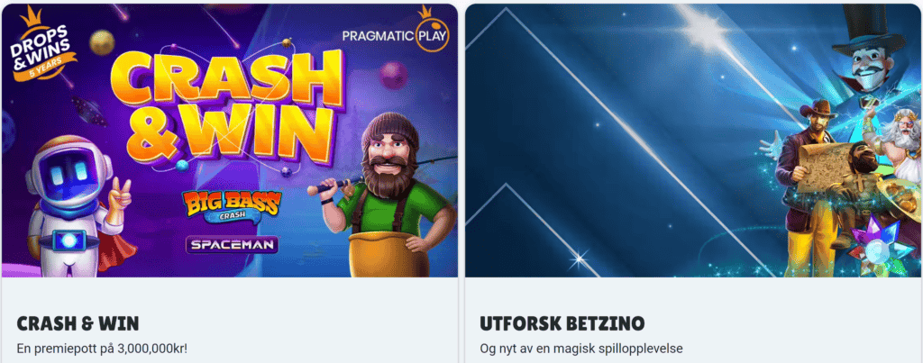 Vår vurdering og erfaring med Betzino. Crash & Win og utforsk Betzino.